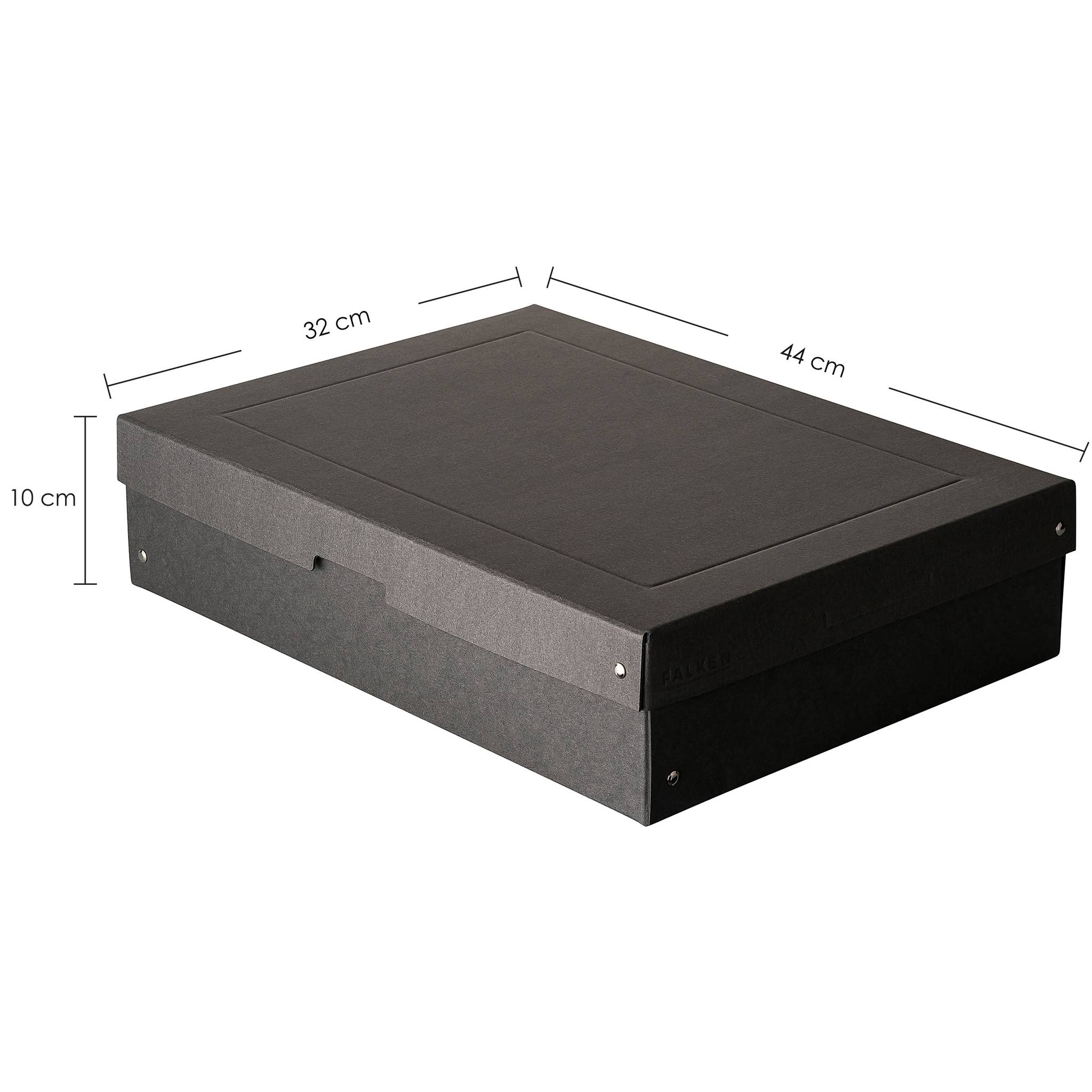 Falken 5x PURE Box Black DIN A3, Füllhöhe 100 mm schwarz - Schwarz - 22001688F
