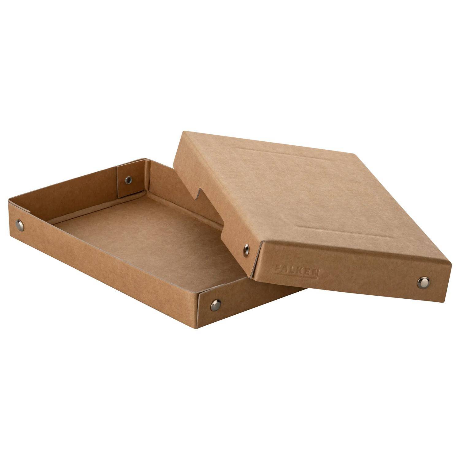 Falken 5x PURE Box Nature DIN A6, Füllhöhe 25 mm braun - Braun - 22001824F