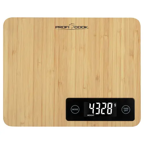 ProfiCook Bambus-Küchenwaage PC-KW 1271 ProfiCook Bambus-Küchenwaage PC-KW 1271