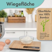 ProfiCook Bambus-Küchenwaage PC-KW 1271 ProfiCook Bambus-Küchenwaage PC-KW 1271