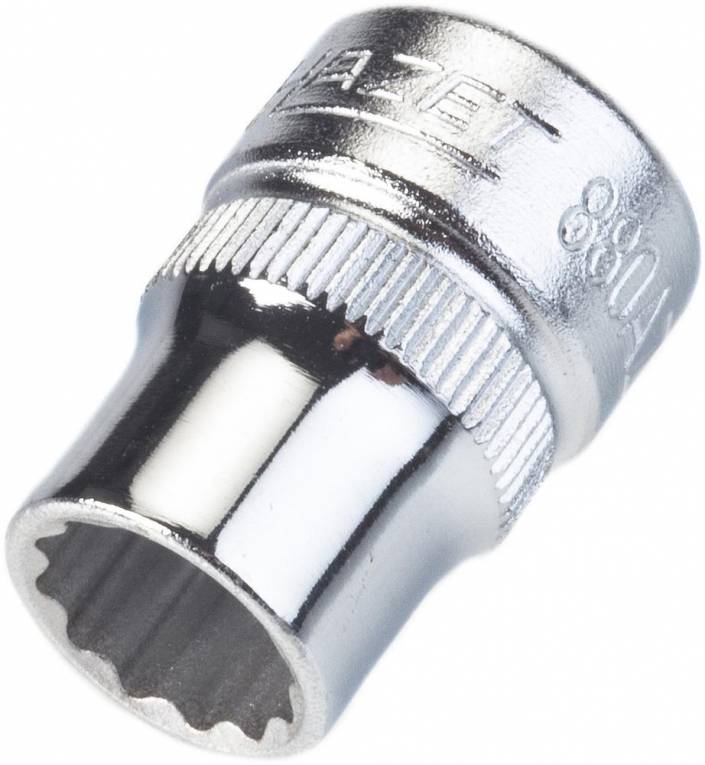 HAZET Steckschlüsseleinsatz ∙ Doppelsechskant 880AZ-3/8 ∙ Vierkant hohl 10 mm (3/8 Zoll) ∙ Außen Doppel-Sechskant-Tracti