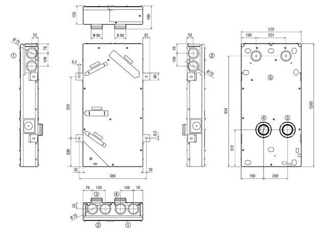 Maico Ventilatoren WS 75 Powerbox H Lüftungsgerät