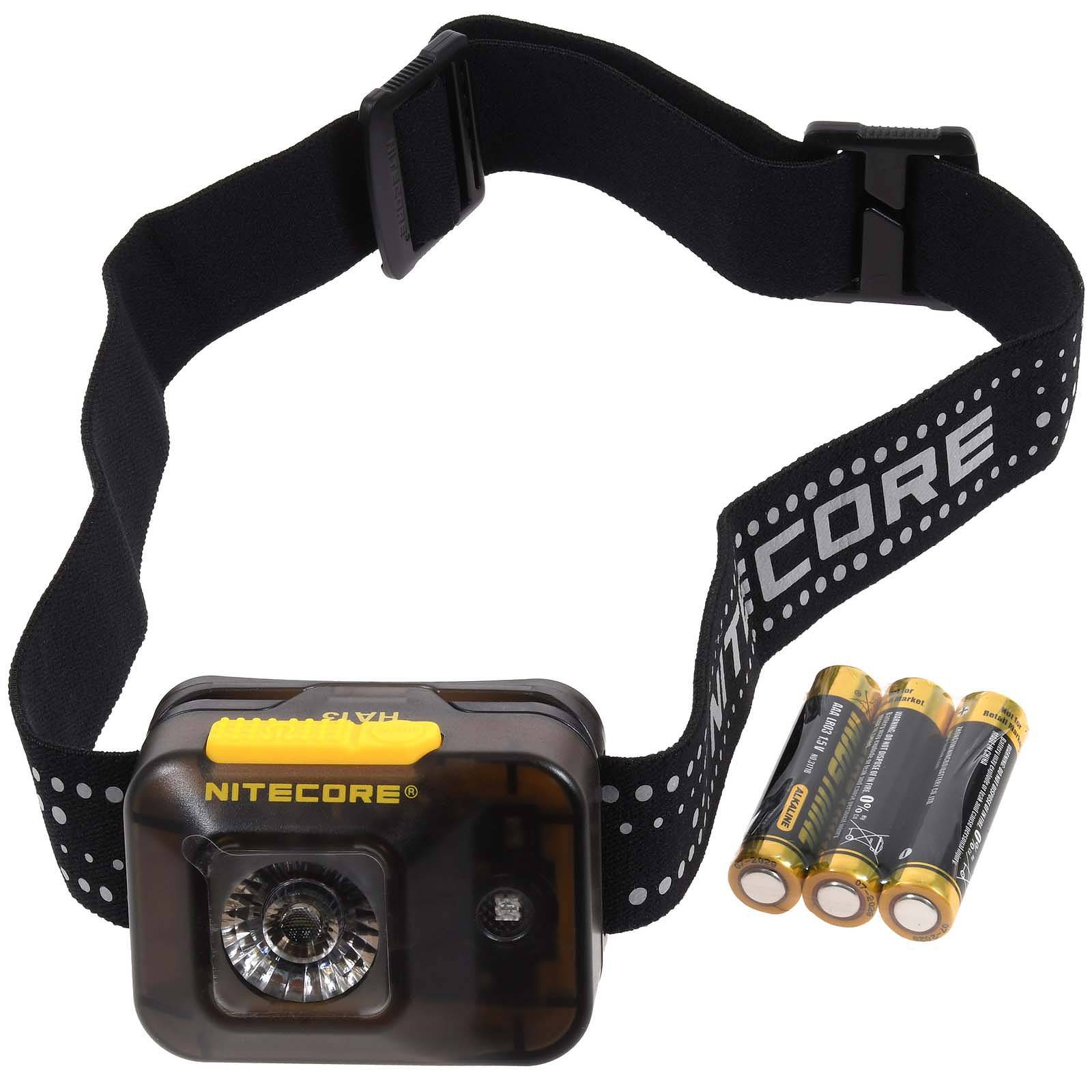 Nitecore HA13 LED Kopflampe, Stirnlampe, Headlamp, max. 350 Lumen, Li-Ion
