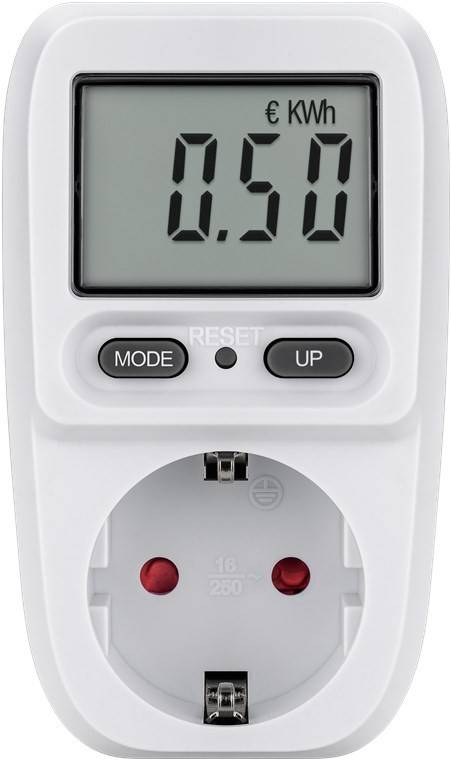 Digitales Energiekostenmessgerät Basic, zur Messung des Stromverbrauchs und Stromkosten von elektrischen Haushaltsgeräte