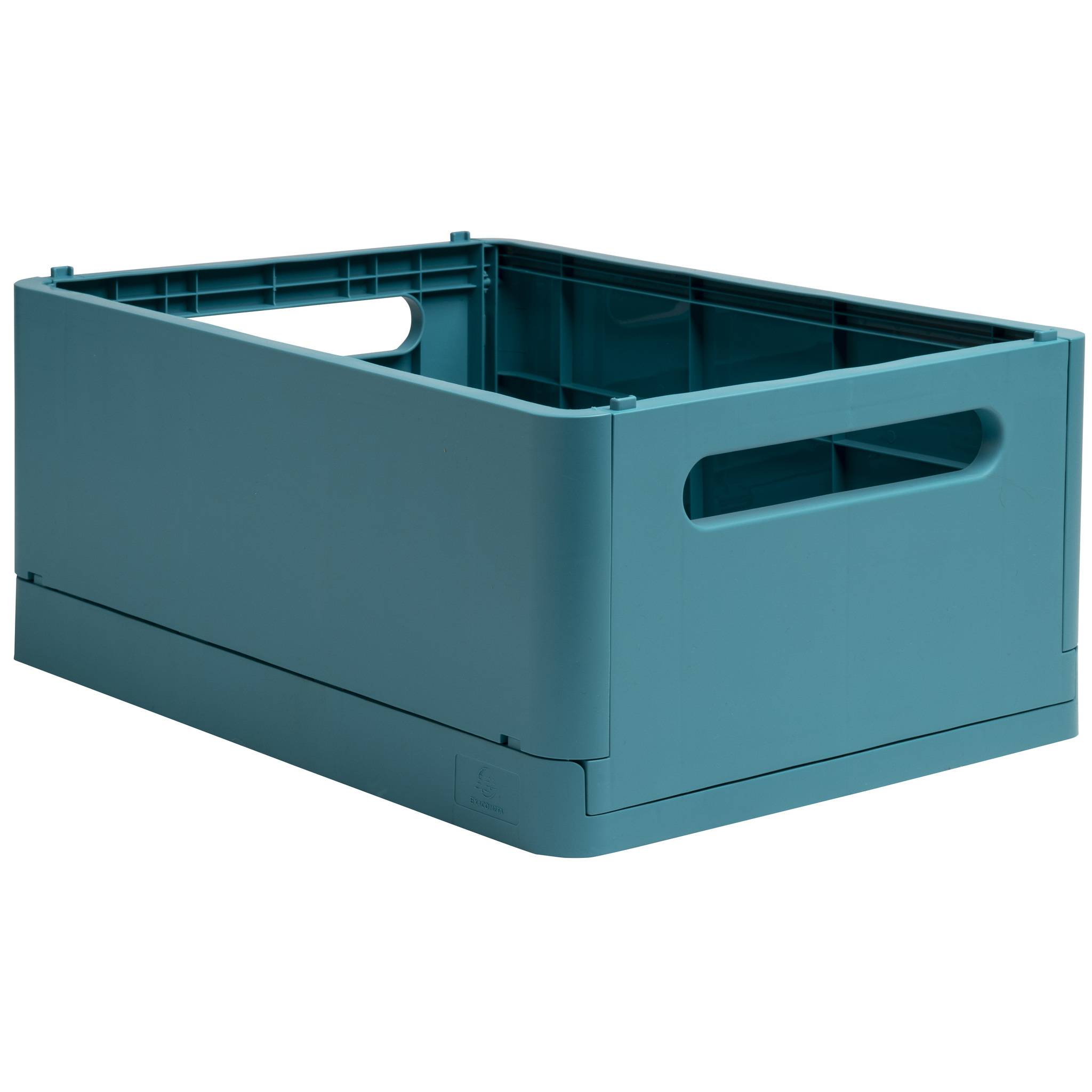 Exacompta 4x The Smart Case klappbare Maxi-Box A4+ Skandi Bleu Pacifique 27234D