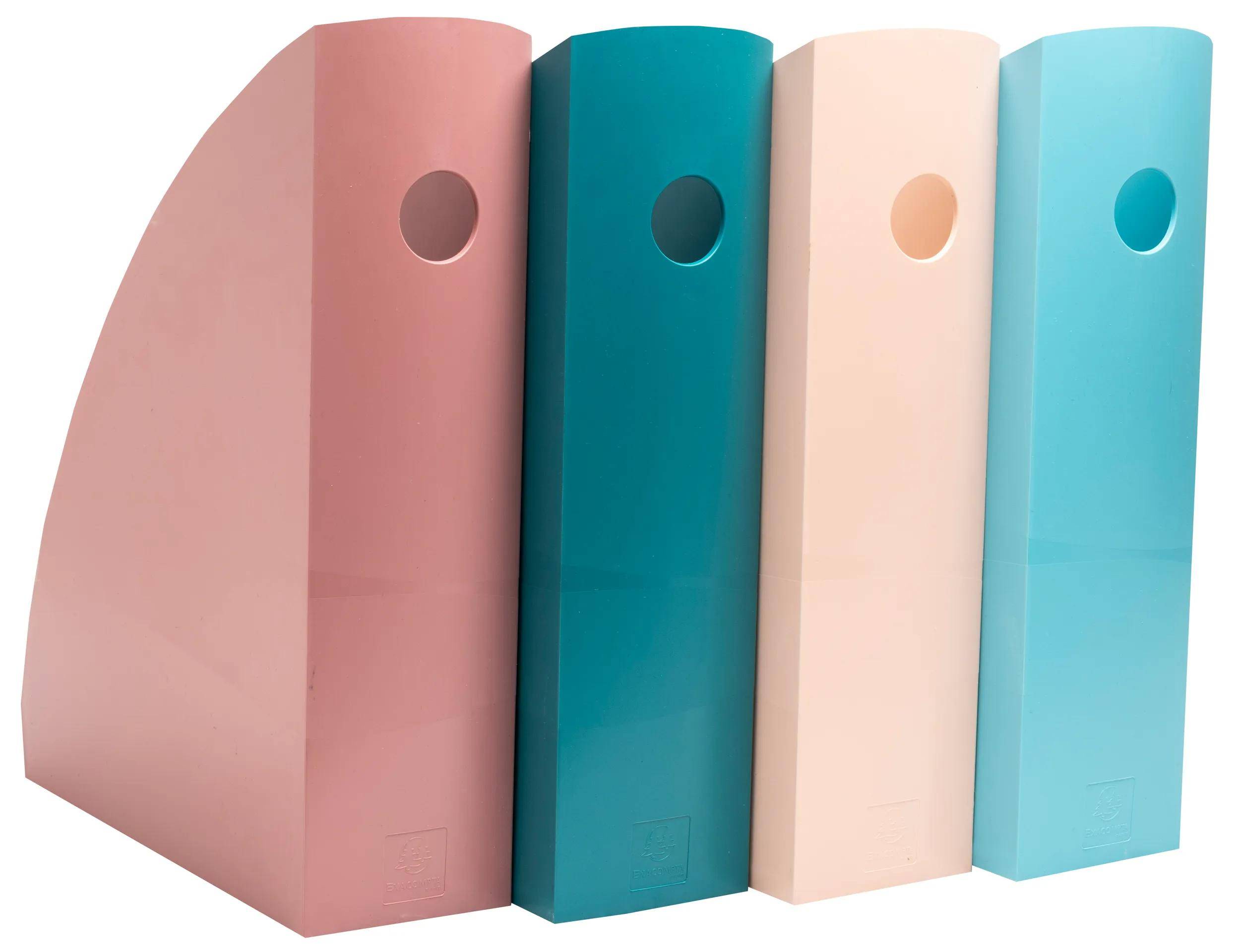 Exacompta Set mit 4 Mag Cube, Stehsammler, Skandi - Farben sortiert - 182606SETD