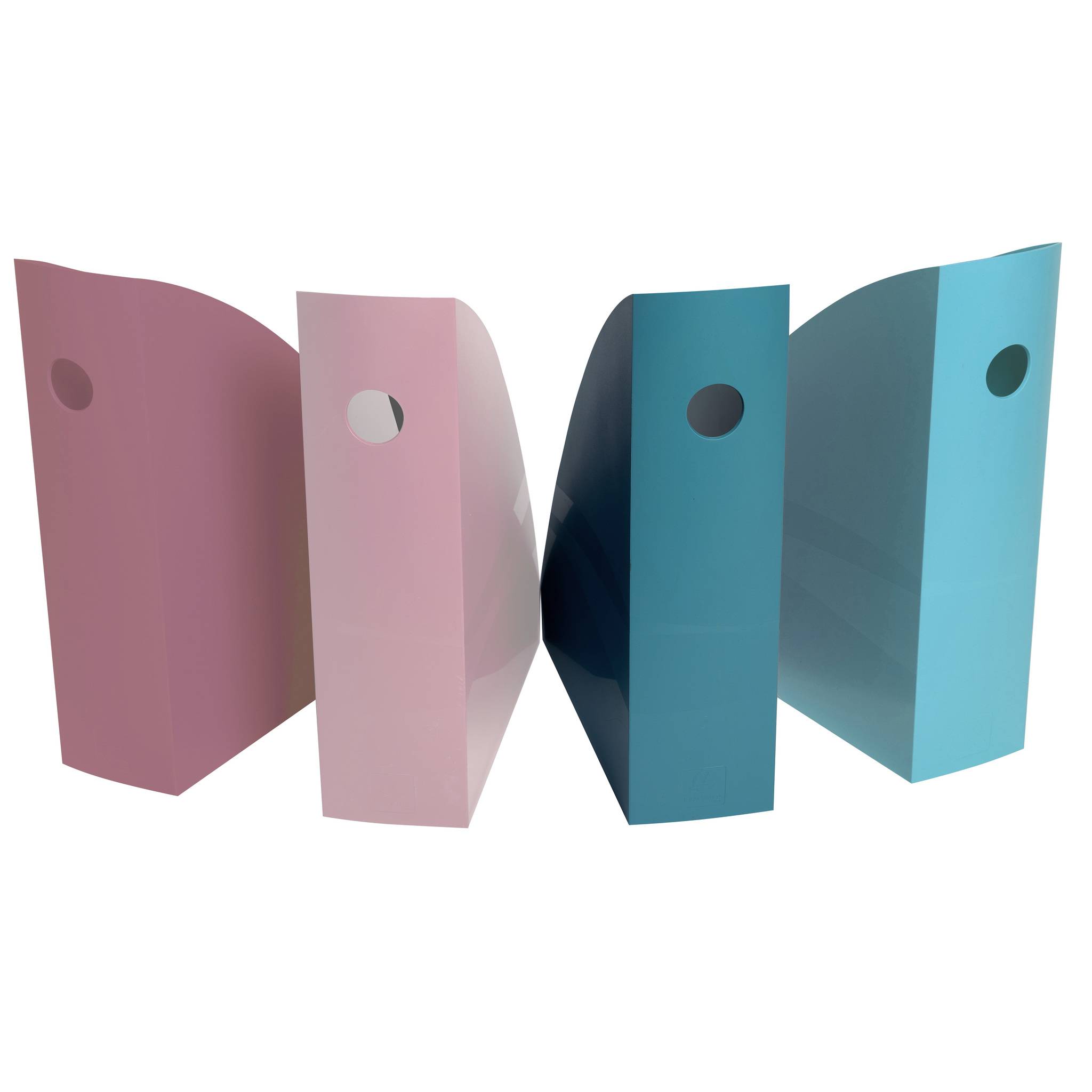 Exacompta Set mit 4 Mag Cube, Stehsammler, Skandi - Farben sortiert - 182606SETD