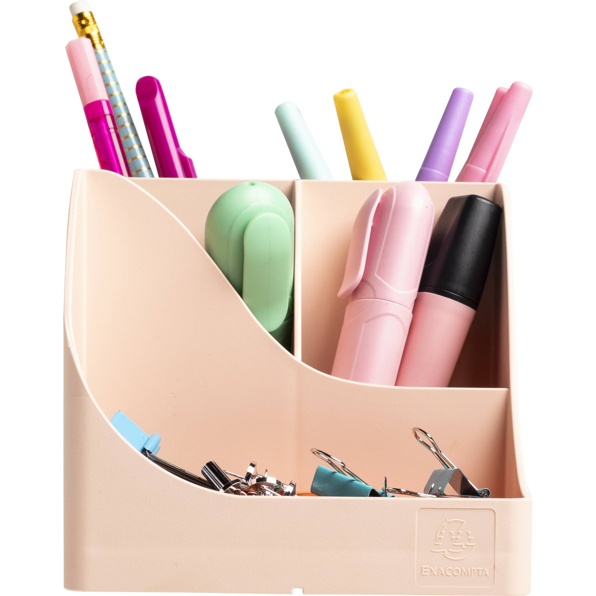 Exacompta 4x Stifteköcher Pen Wave, Skandi - Nude - 69531D