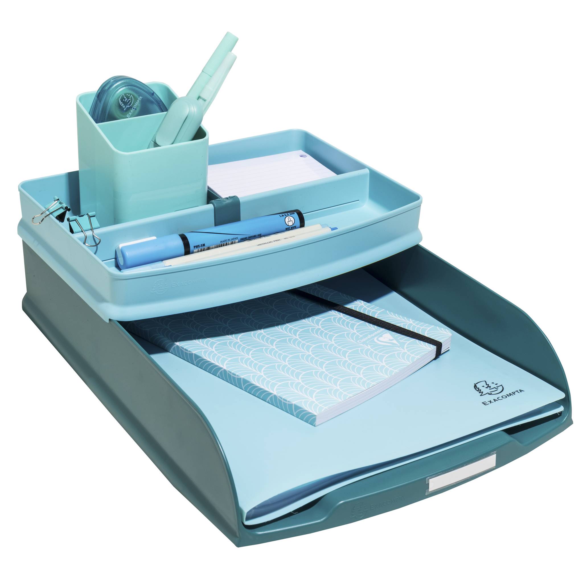 Exacompta 6x Briefablage Combo Styli, Skandi - Bleu Pacifique - 11134D