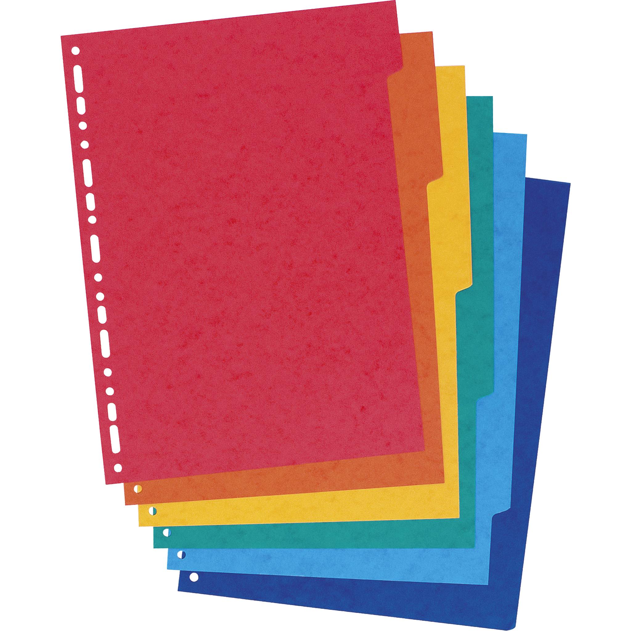 Exacompta 25x 2er-Set mit je 6 Registern aus RCkarton 220g A4 sortiert - 2006SE