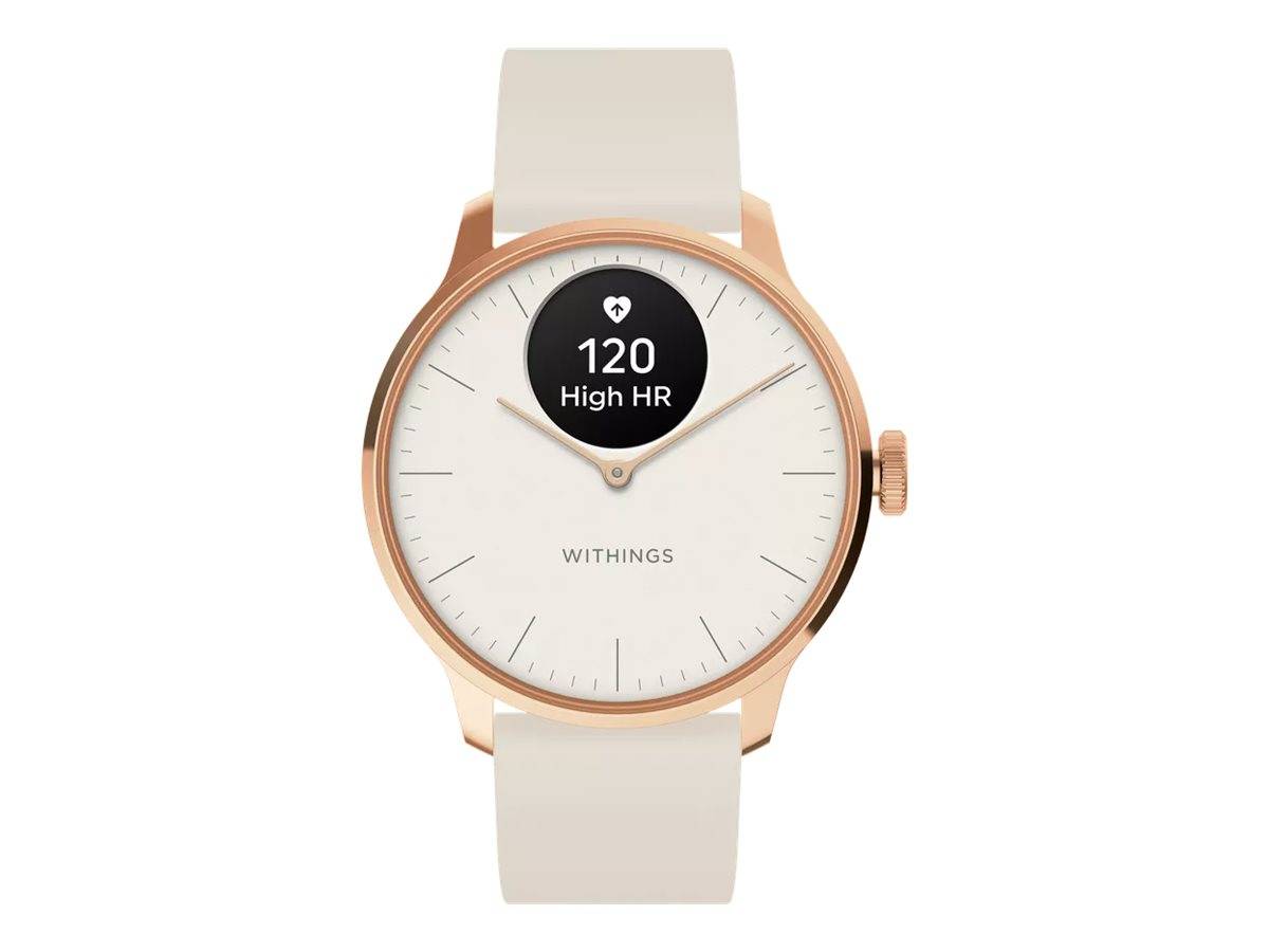 Withings ScanWatch Light, rose gold white