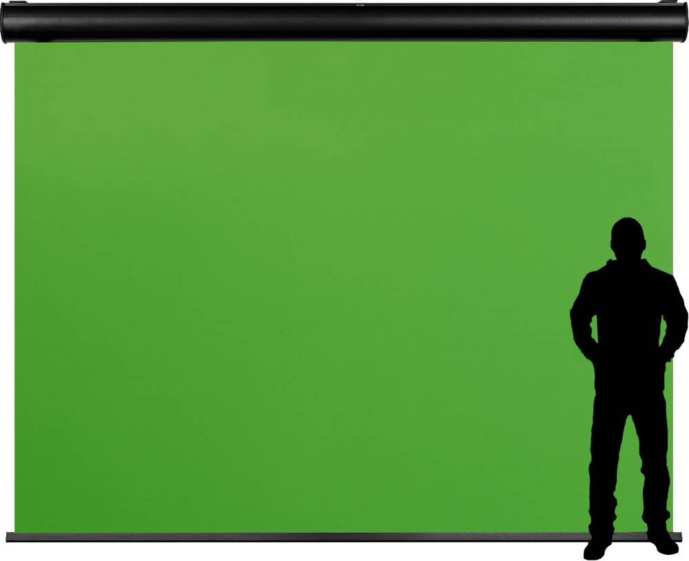 celexon Motor Chroma Key Green Screen 400 x 300 cm