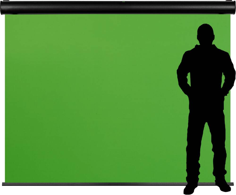 celexon Motor Chroma Key Green Screen 300 x 225 cm