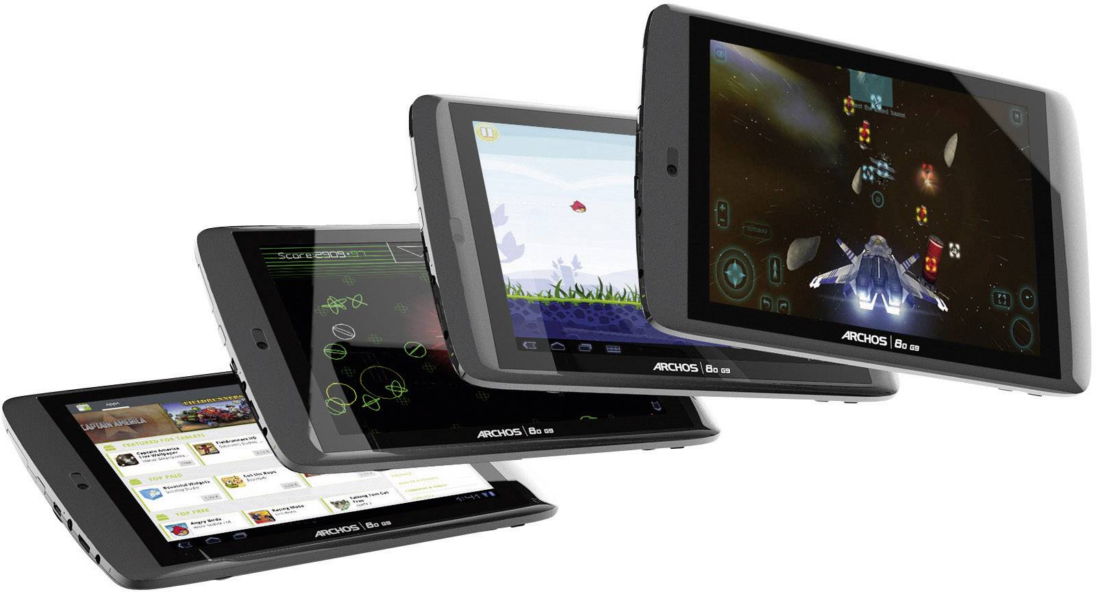 Archos 8 GB Schwarz Android-Tablet 20.3 cm (8 Zoll) 1 GHz Android™ 4.0 1024 x 600 Pixel