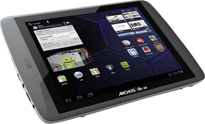 Archos 8 GB Schwarz Android-Tablet 20.3 cm (8 Zoll) 1 GHz Android™ 4.0 1024 x 600 Pixel