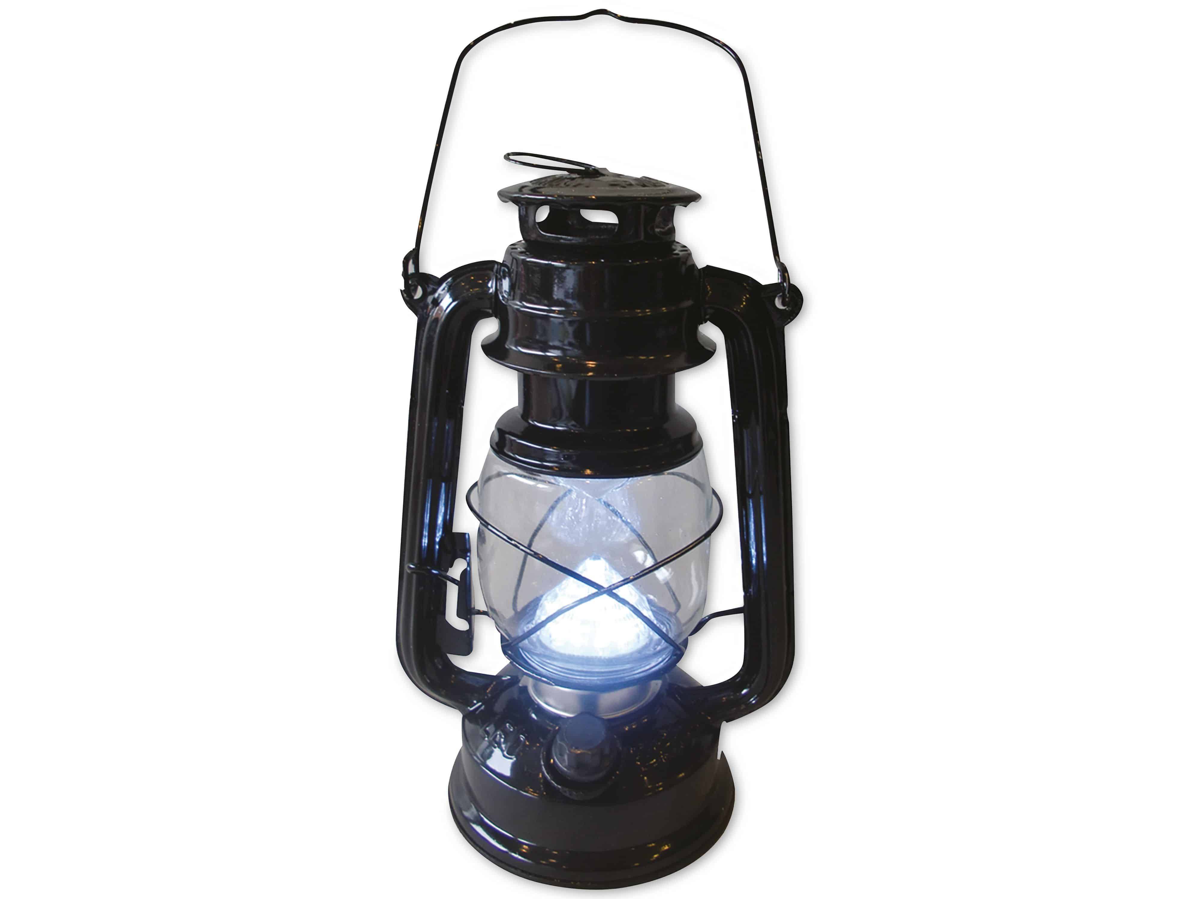 HAPPY PEOPLE LED-Campingleuchte, batteriebetrieben, 12 LEDs, Dimmfunktion, schwarz