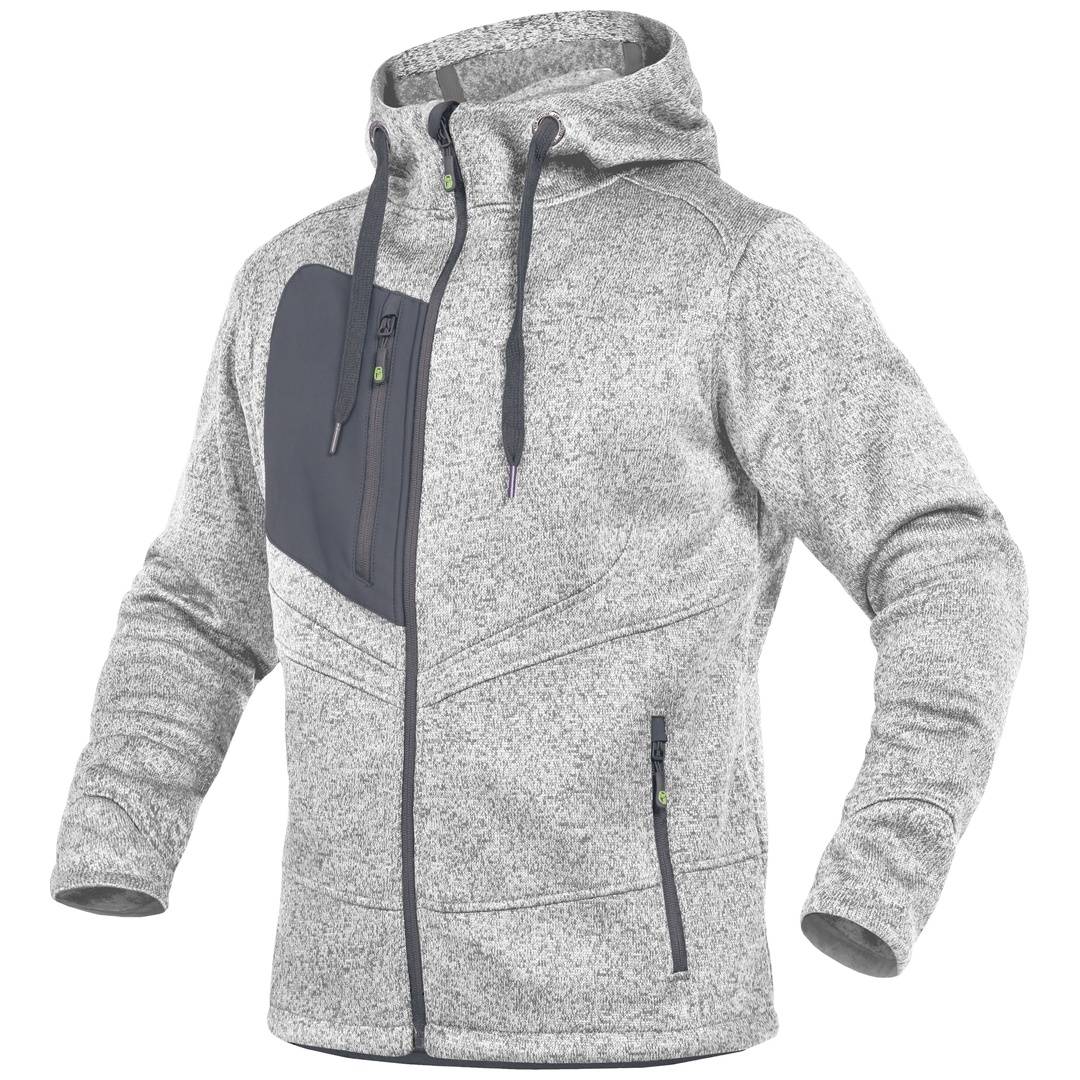 Leibwächter CASTJ Casual Line, Strickjacke weiß, Gr. L CASTJ04L