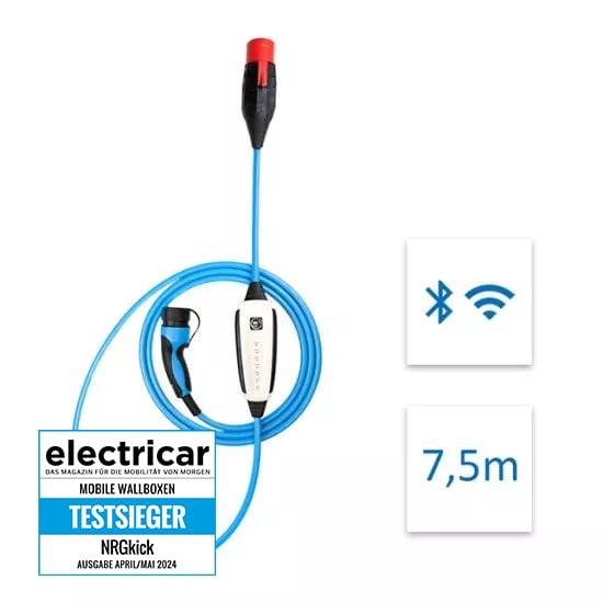 NRGkick Mobile Ladestation Standard 32 A 7.5 m Typ 2 WLANLadegerät