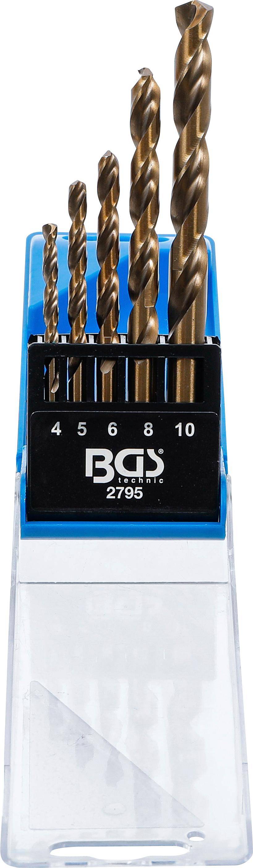 BGS 2795 Spiralbohrer-Satz, HSS, 4 - 10 mm, 5-tlg.