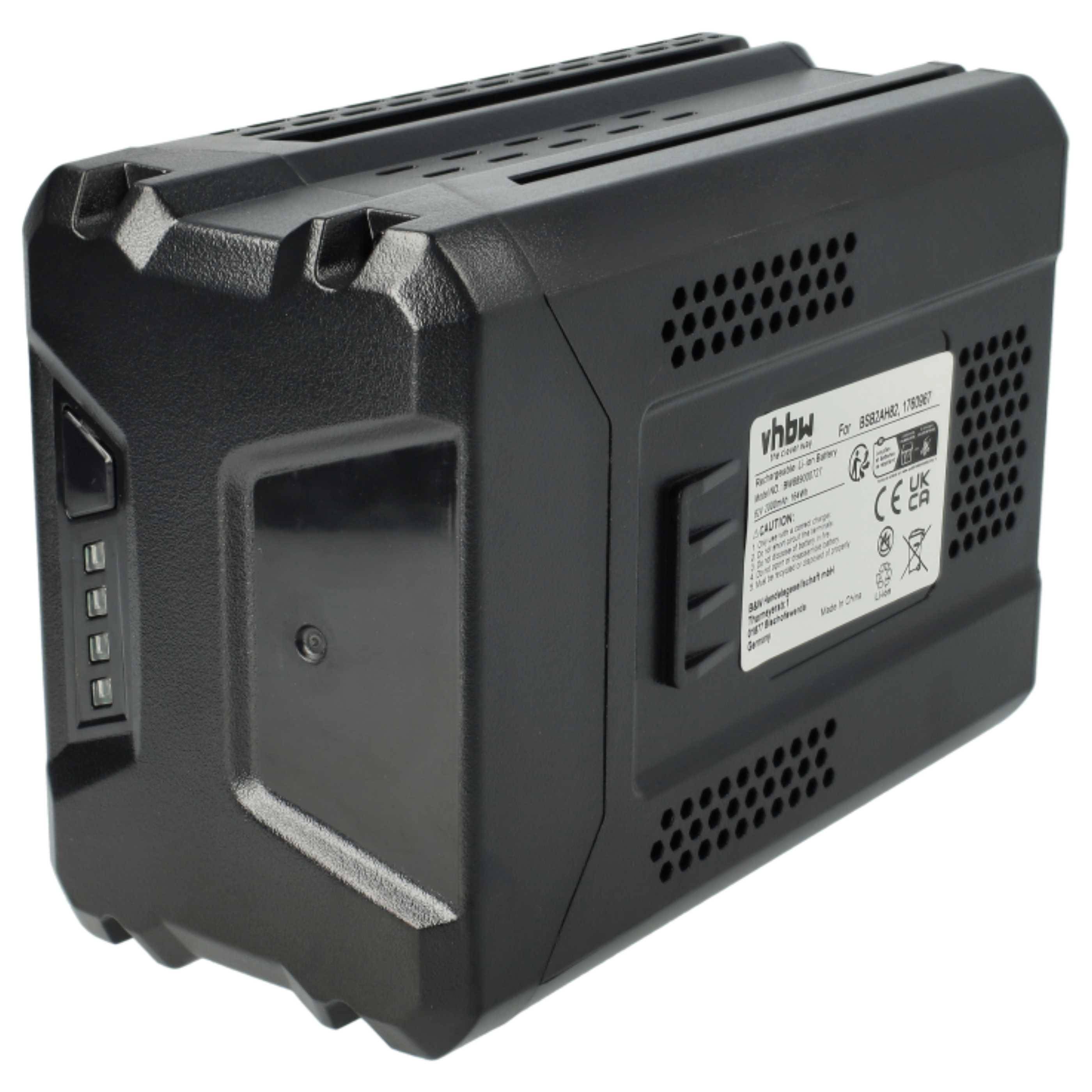 vhbw Akku kompatibel mit Kobalt KHB 004B, KM 2180B-06, KSS 2580-06, KST 2580-06 Elektrowerkzeug (2000 mAh, Li-Ion, 80 V)