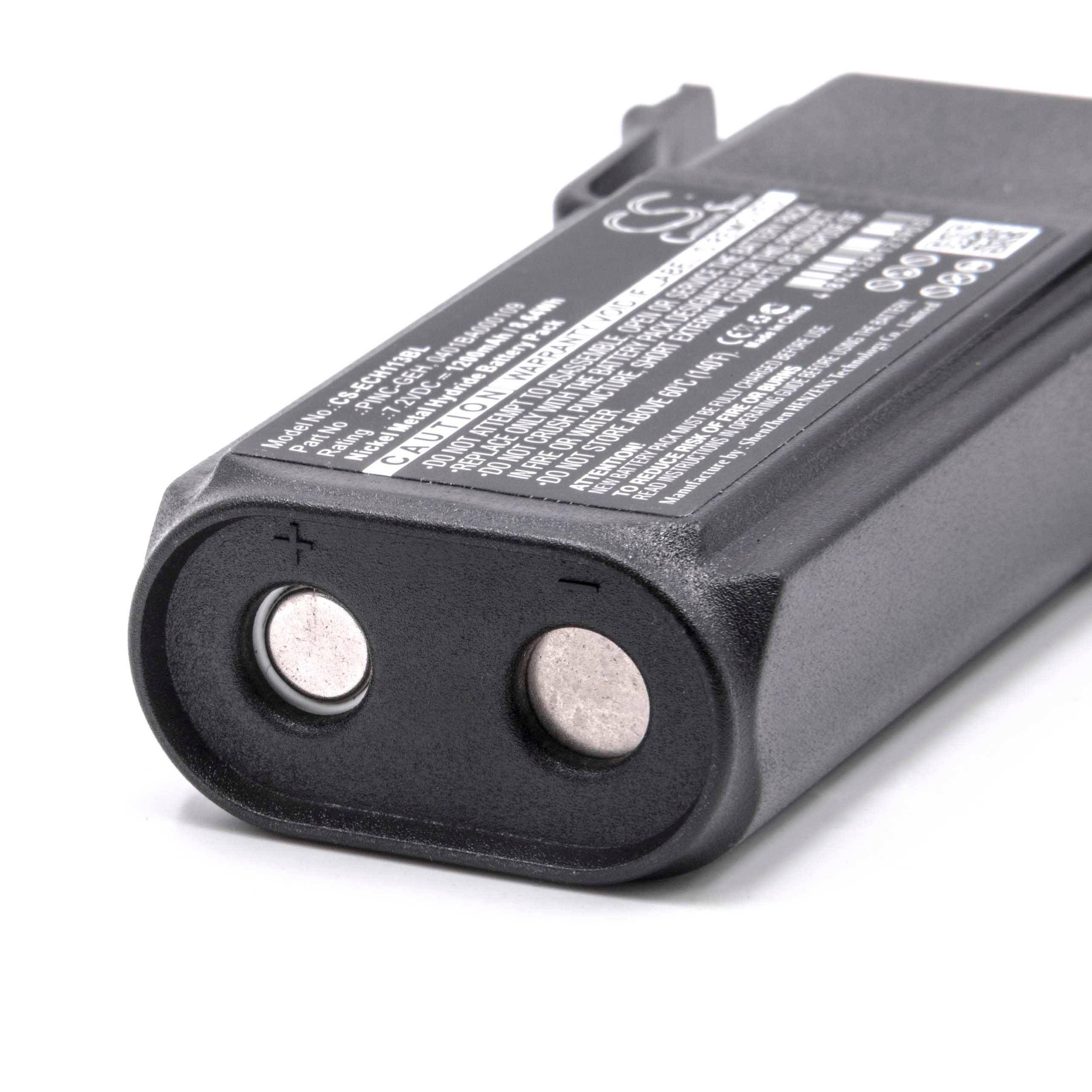 vhbw Akku kompatibel mit Elca GENIO-P Fernbedienung Remote Control (1200 mAh, 7,2 V, NiMH)