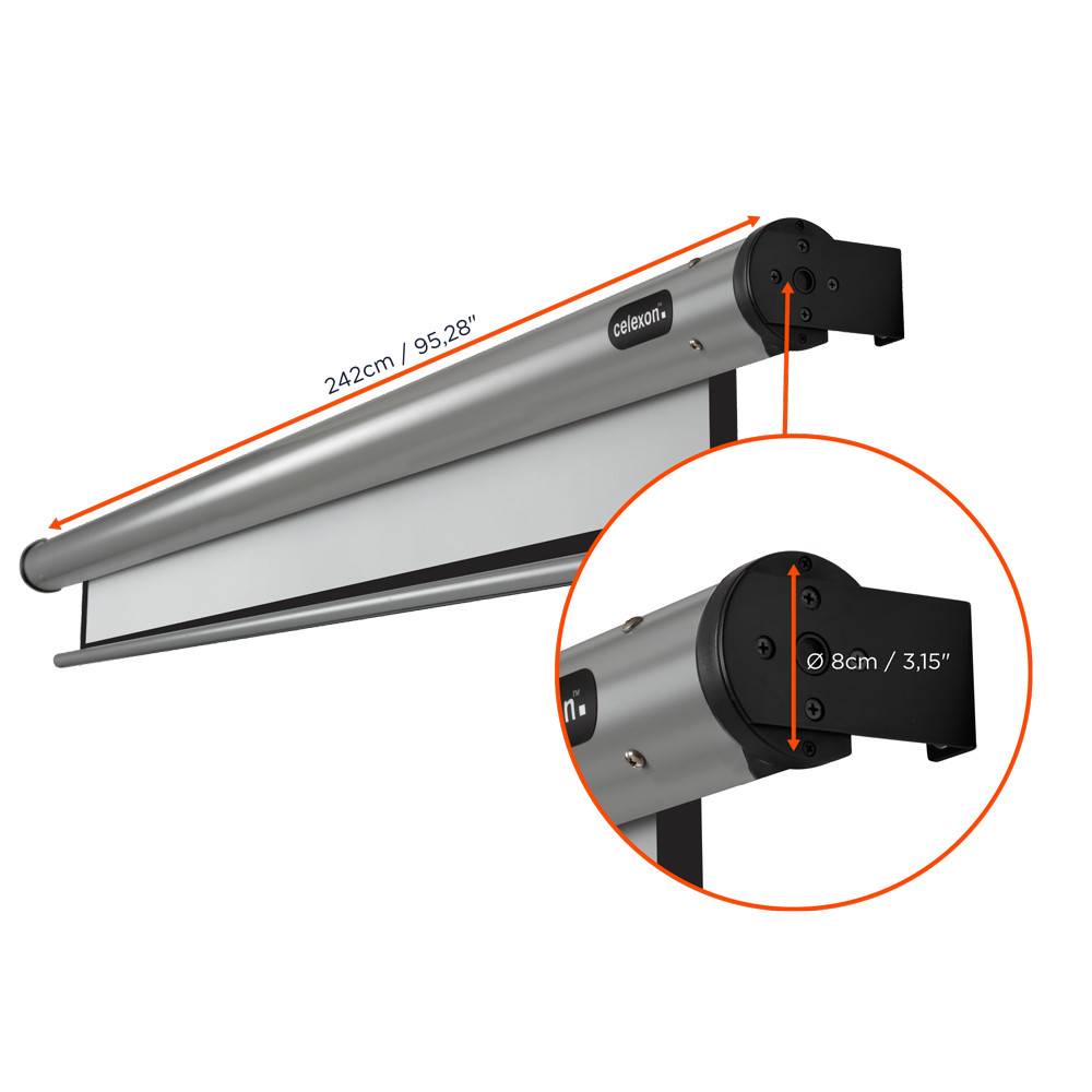 Celexon Motor HomeCinema 1090115 Motorleinwand 214 x 161 cm Bildformat: 4:3