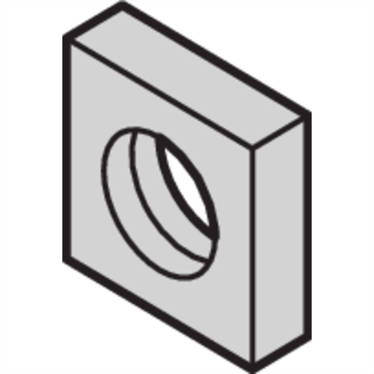 SCHROFF Vierkantmutter - 4KT.MUTTER M2,5/562 SW5 100S (21100359)Vierkantmutter -