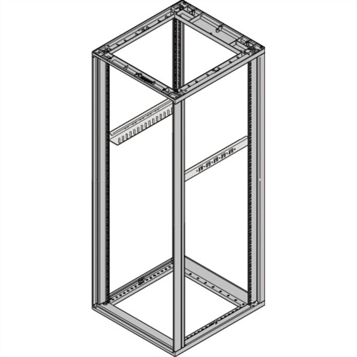 SCHROFF 27230103 19 Zoll Netzwerkschrank-Schienen