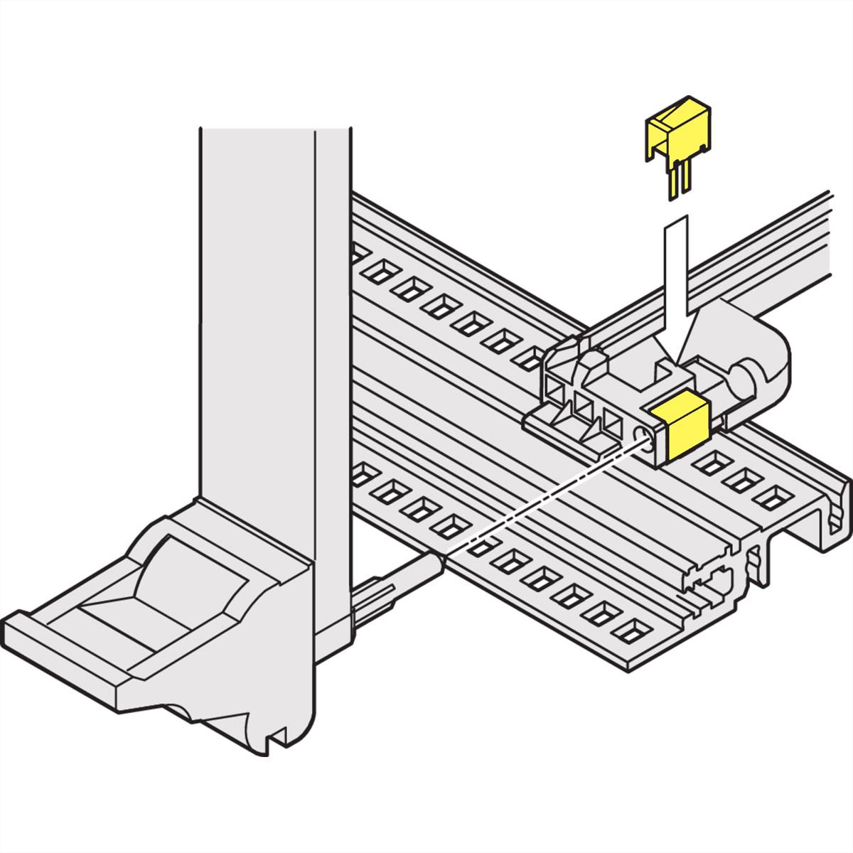 SCHROFF ESD-Clip für Alignment-Pin der CPCI-/VME64x-Griffe - ESD-CLIP IEEE 50STK 19 Schränke PRO