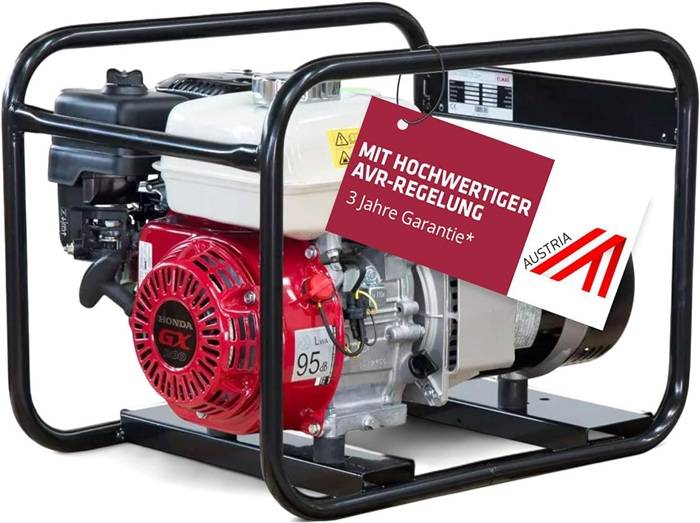 Stromerzeuger SEB 3300W-AVR Motorleistung 3,8kW m.HONDA-Motor GX200 Benzin ELMAG