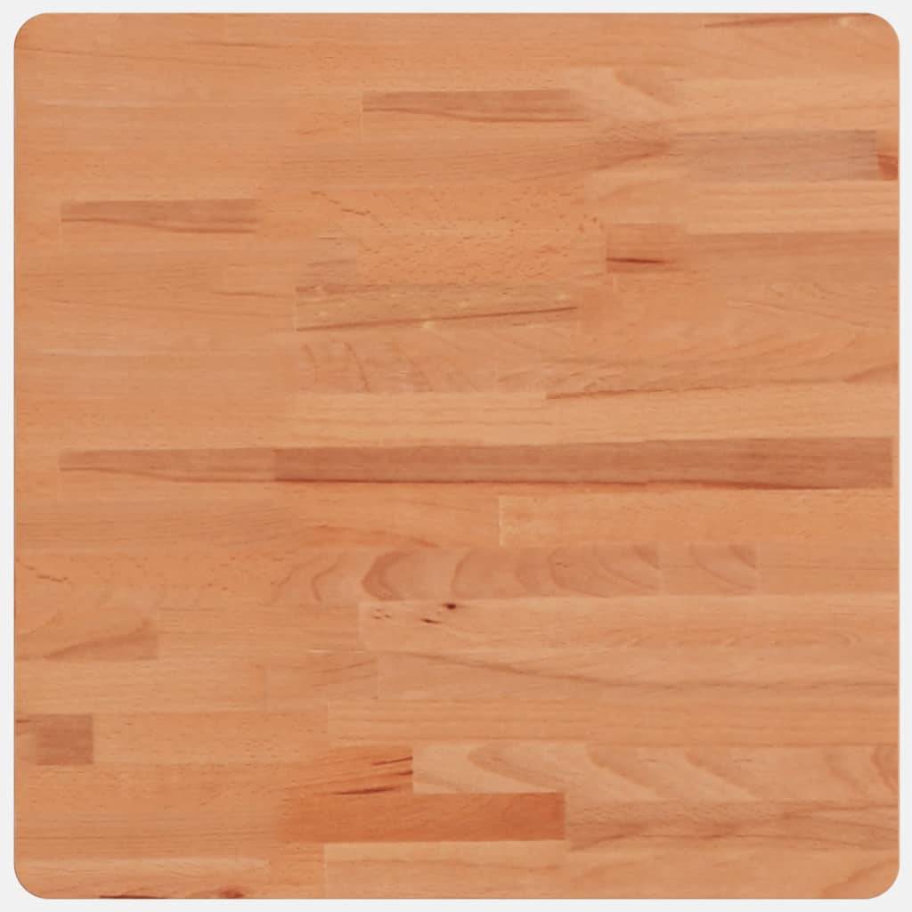 vidaXL Tischplatte 50x50x2,5 cm Quadratisch Massivholz Buche