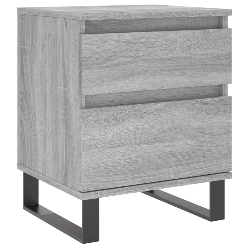 vidaXL Nachttisch Grau Sonoma 40x35x50 cm Holzwerkstoff