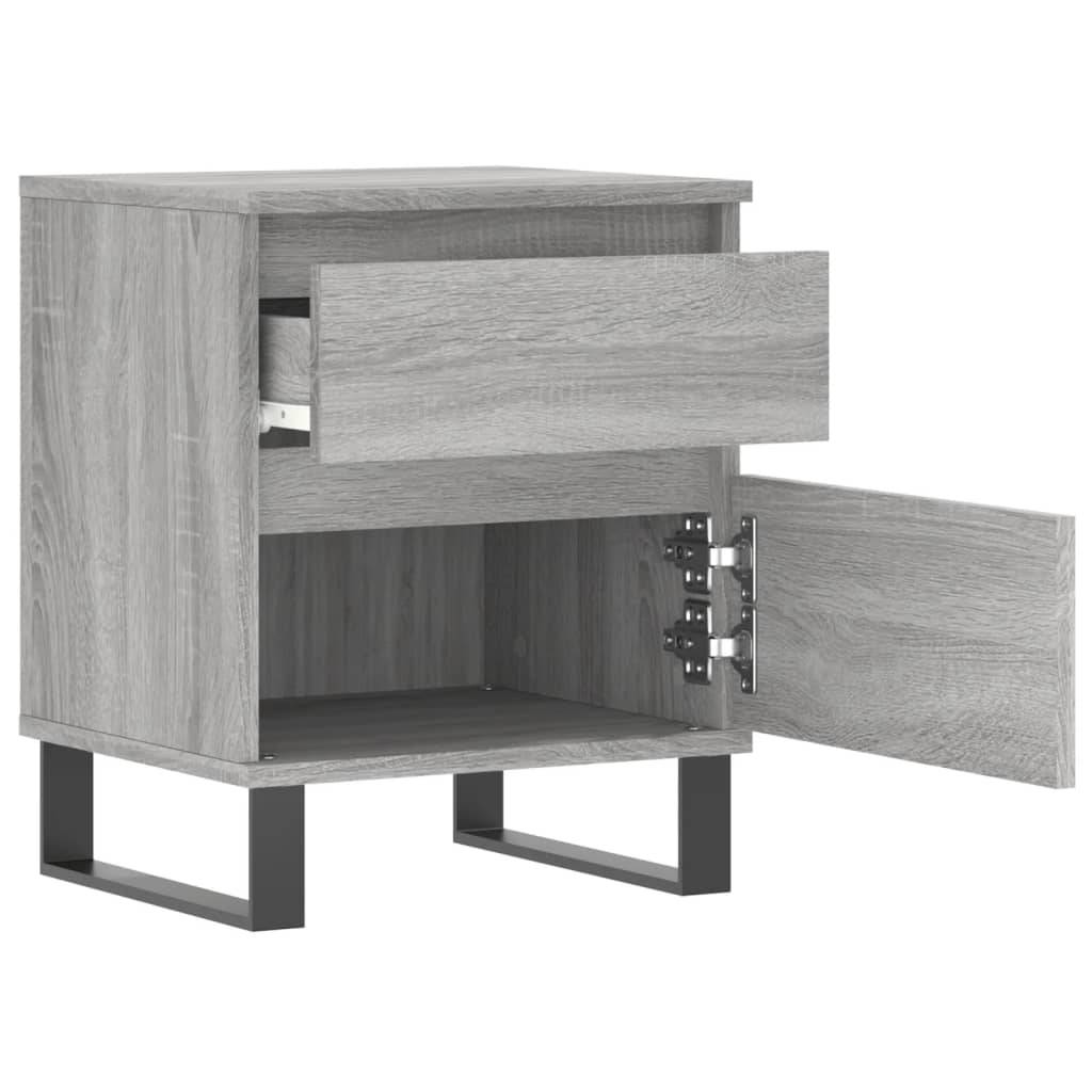 vidaXL Nachttisch Grau Sonoma 40x35x50 cm Holzwerkstoff