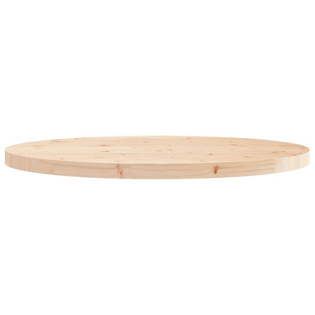 vidaXL Tischplatte Rund Ø90x3 cm Massivholz Kiefer