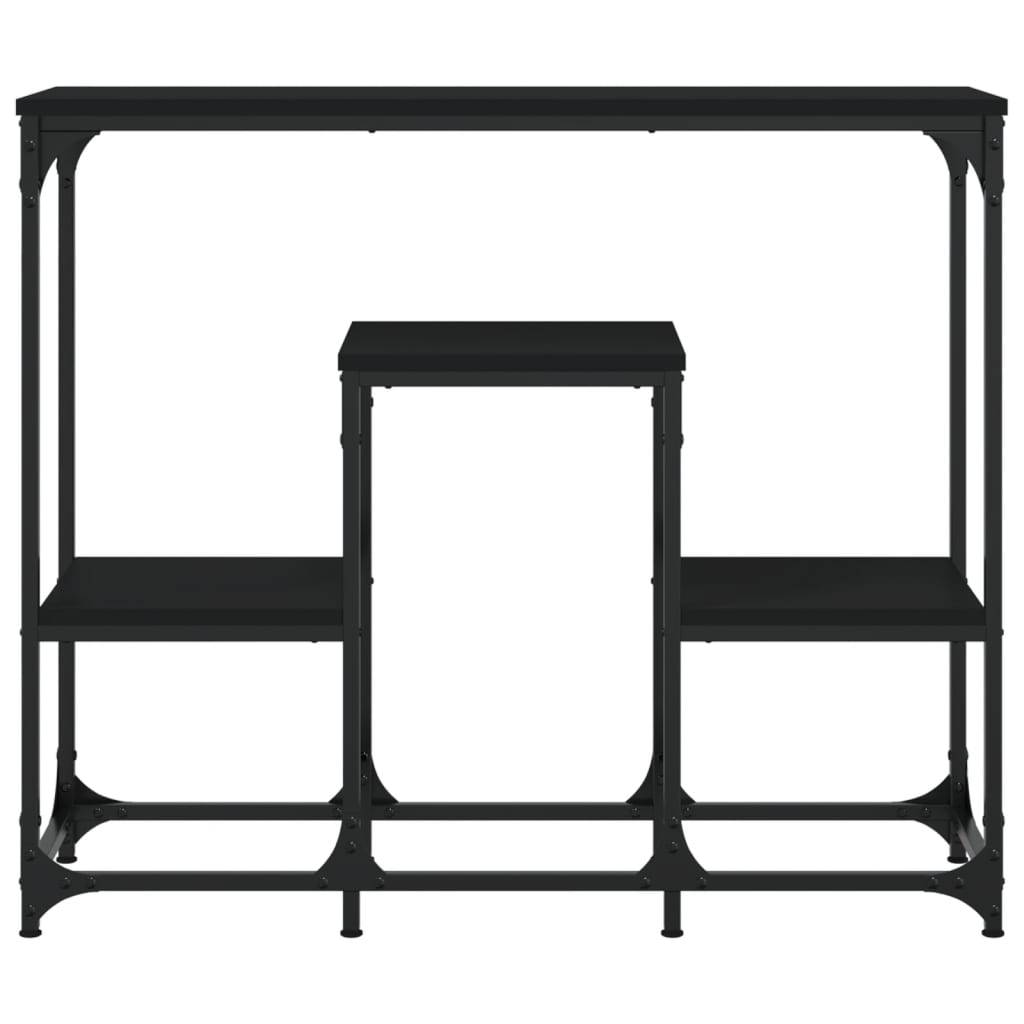 vidaXL Konsolentisch Schwarz 89,5x28x76 cm Holzwerkstoff