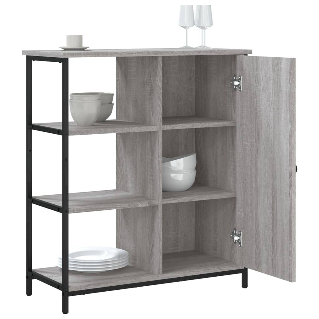 vidaXL Sideboard Grau Sonoma 70x30x80 cm Holzwerkstoff