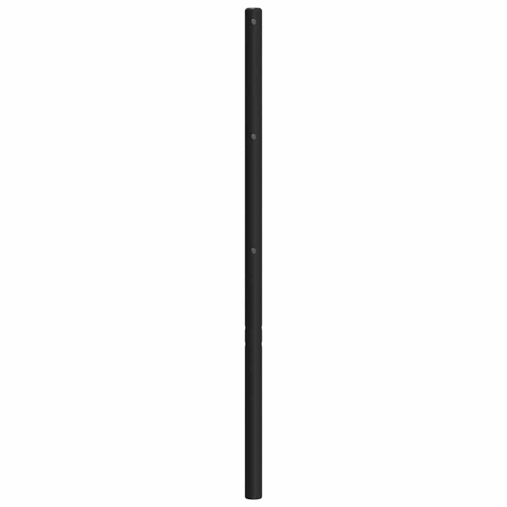 vidaXL Kopfteil Metall Schwarz 120 cm