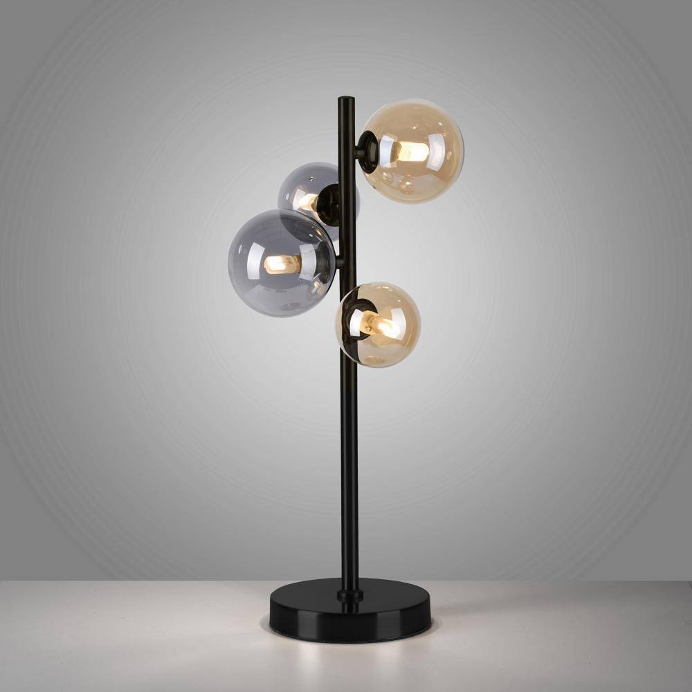 LED Tischleuchte Popsicle in Schwarz-transparent und Gold 4x 3W 1200lm G9 4-flammig