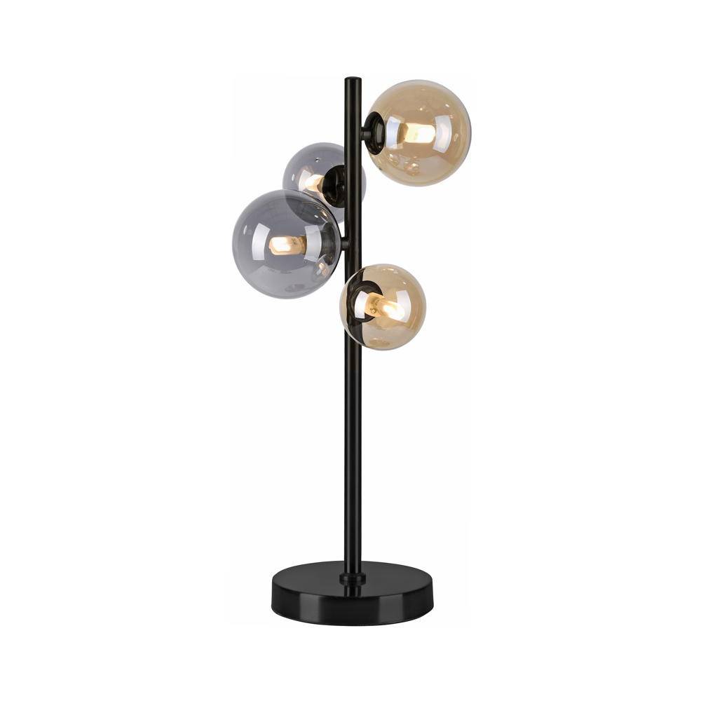 LED Tischleuchte Popsicle in Schwarz-transparent und Gold 4x 3W 1200lm G9 4-flammig