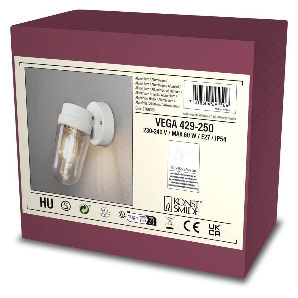 Konstsmide Wandleuchte Vega weiss Outdoor 429-250