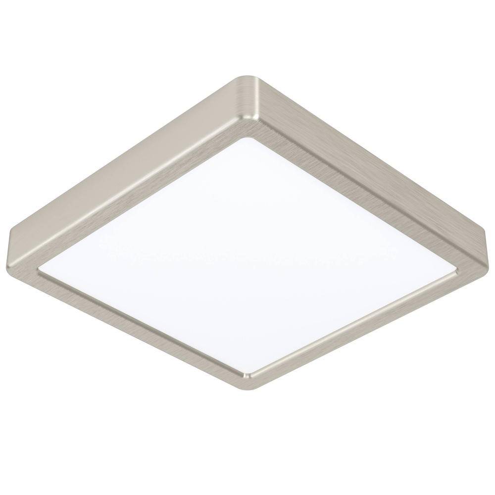 Eglo Leuchten EGLO Fueva 5, LED, 4000 K, 2100 lm, IP20, Satinierter Stahl, Weiß