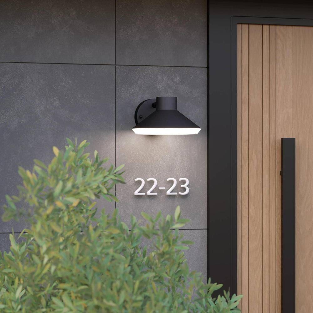 LED Wandleuchte Ninnarella in Schwarz und Weiß 4,6W 400lm GU10 IP44