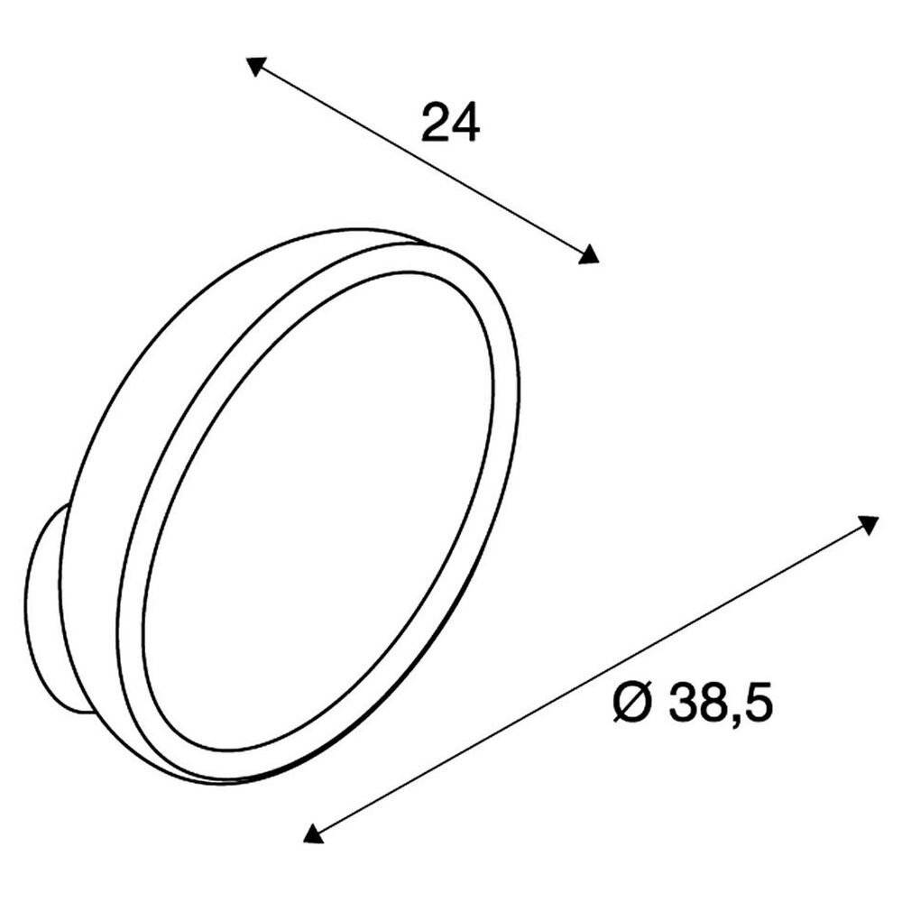 LED Wandleuchte I-Ring, weiß, dimmbar, 3000K, rund [Gebraucht - Wie Neu]