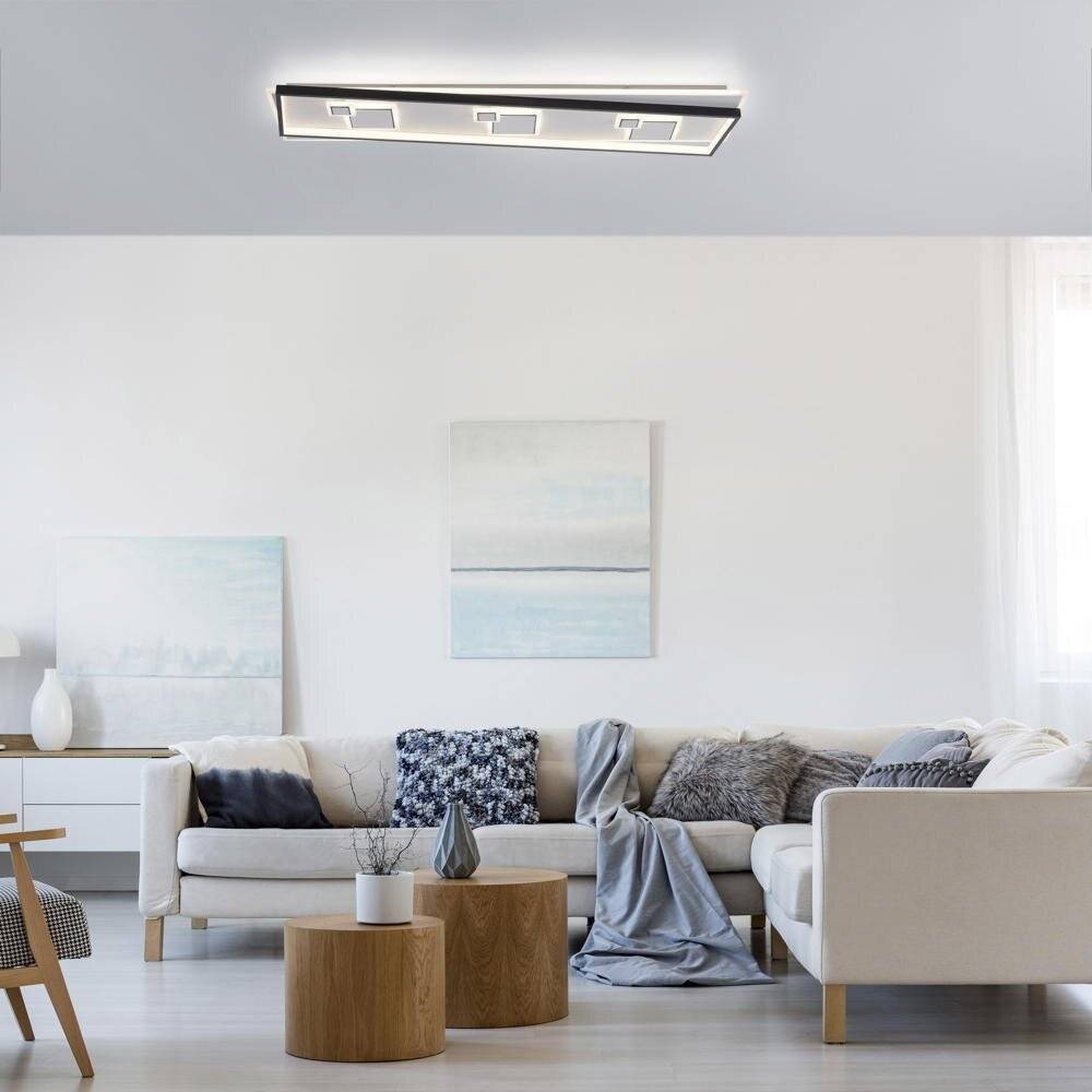 LED Deckenleuchte Mailak in Weiß 2x 24W 6600lm