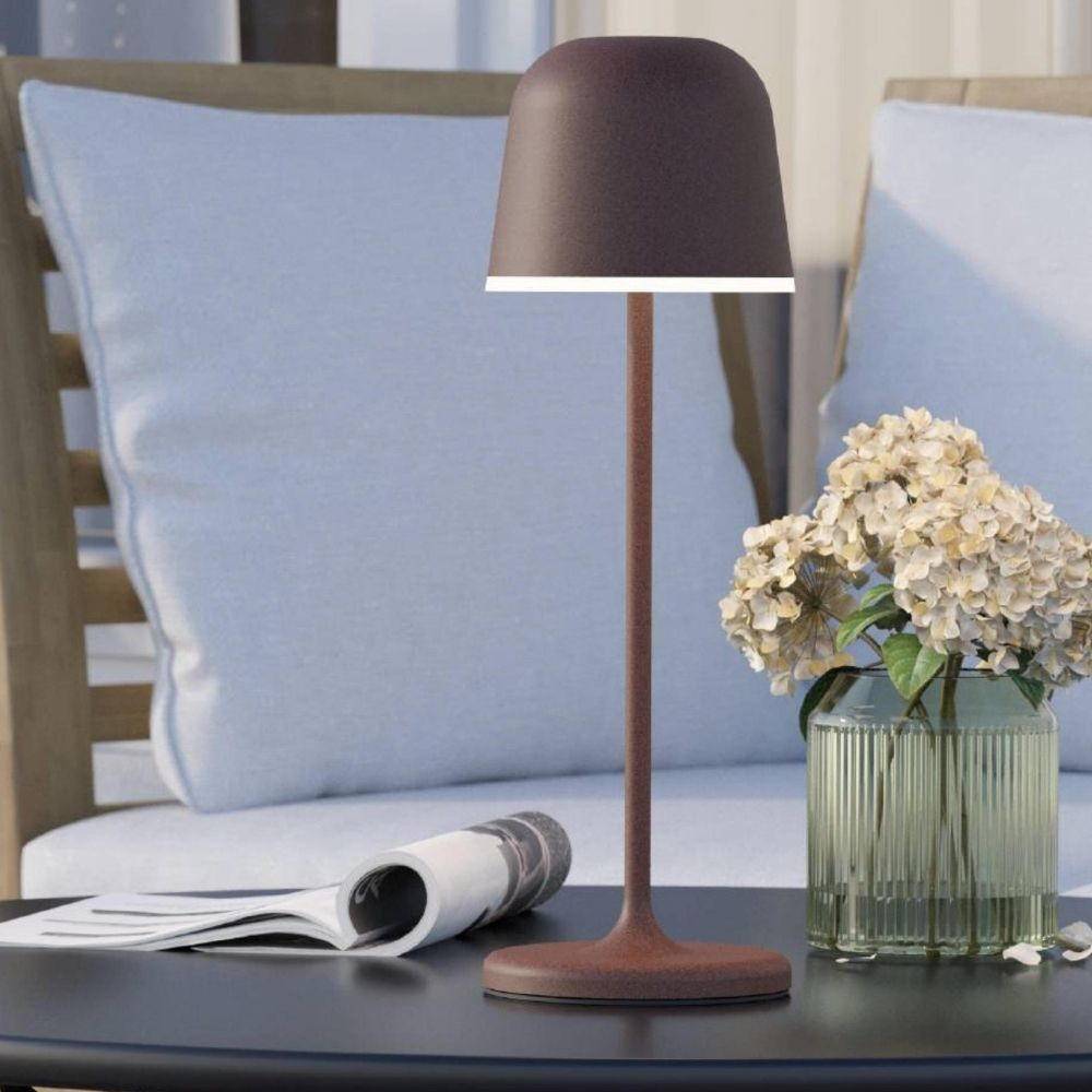 EGLO LED-Akku-Tischleuchte 900459 rostbraun, 2,2 W, 200 lm, 3000 K, IP54