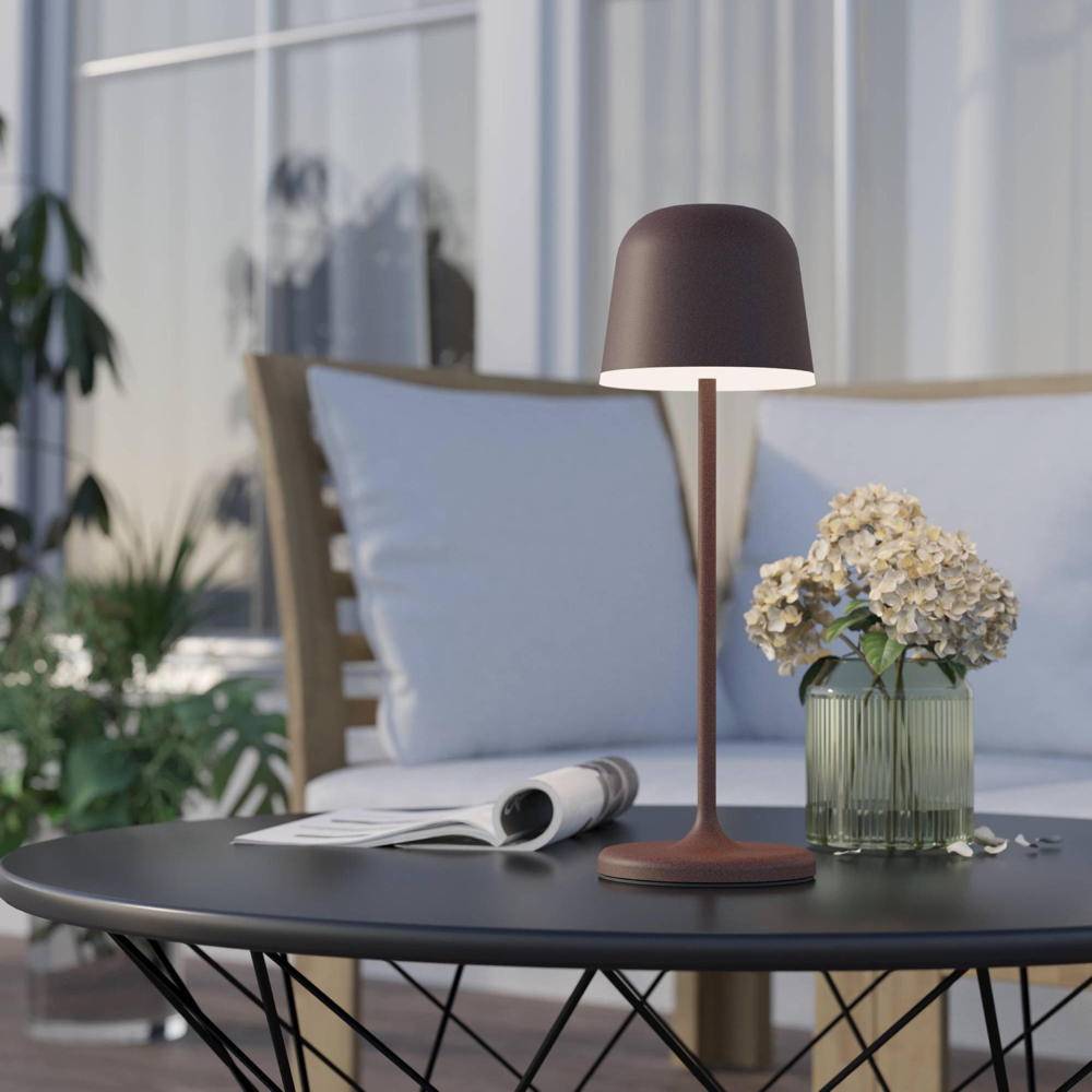 EGLO LED-Akku-Tischleuchte 900459 rostbraun, 2,2 W, 200 lm, 3000 K, IP54