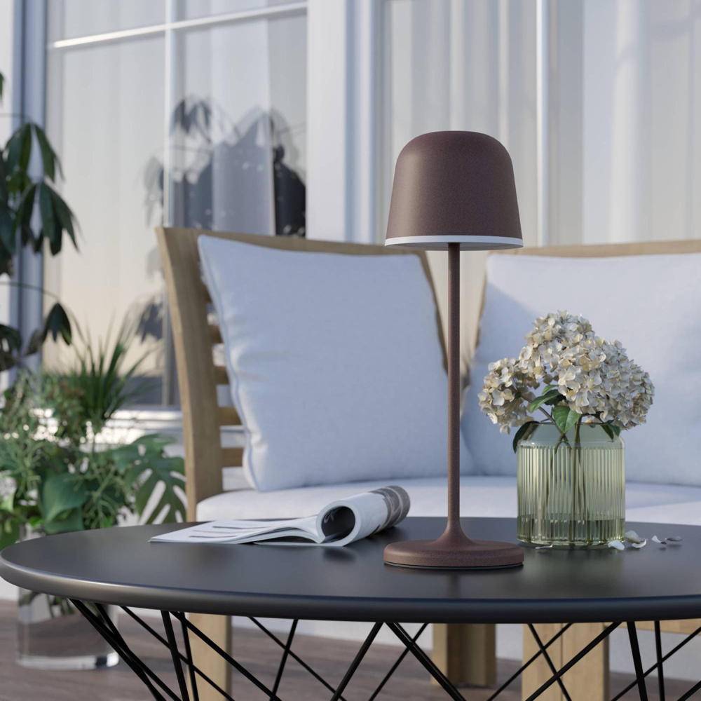 EGLO LED-Akku-Tischleuchte 900459 rostbraun, 2,2 W, 200 lm, 3000 K, IP54