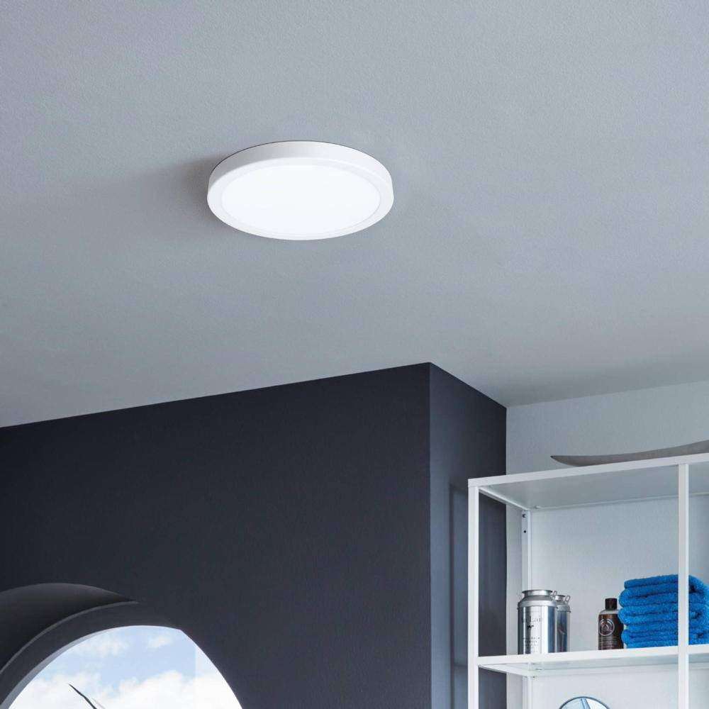 LED Deckenleuchte Fueva 5 in Weiß 17W 2000lm 3000K 210mm