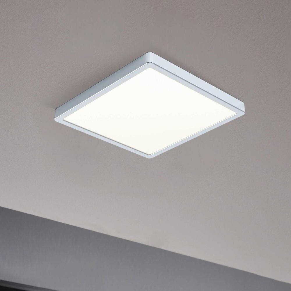 LED Deckenleuchte Fueva 5 in Chrom 20,5W 2400lm 3000K 285x285mmIP44
