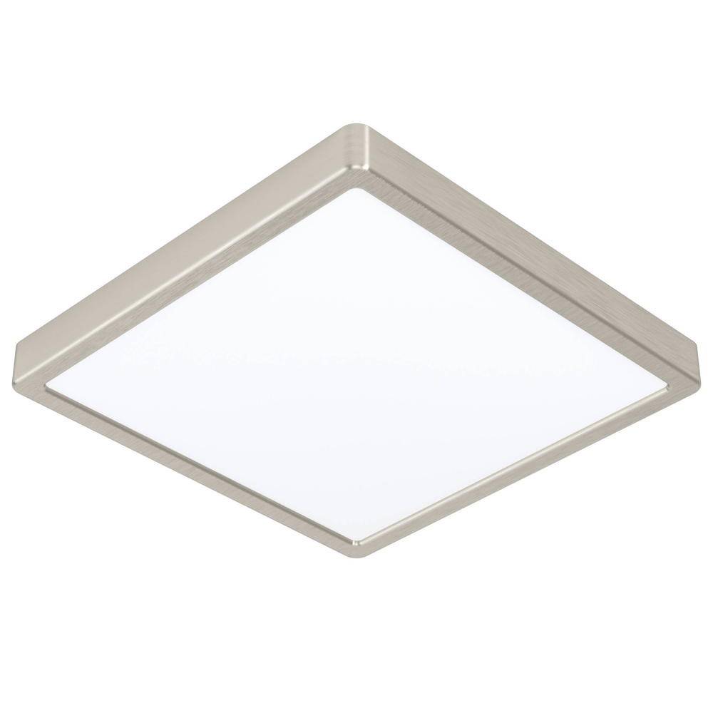 LED Deckenleuchte Fueva 5 in Nickel-matt 20,5W 2500lm 4000K 285x285mm